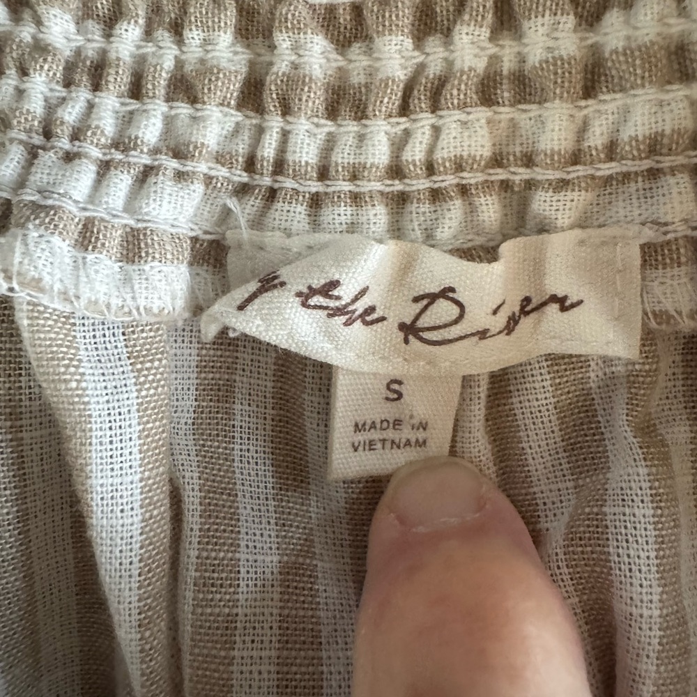 Anthropologie Linen Cottagecore midi dress - Picture 4 of 7